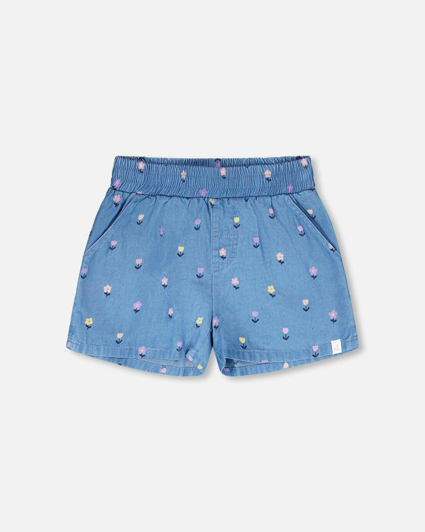 Chambray Shorts