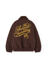 Dark Brown Homard Bomber Jacket
