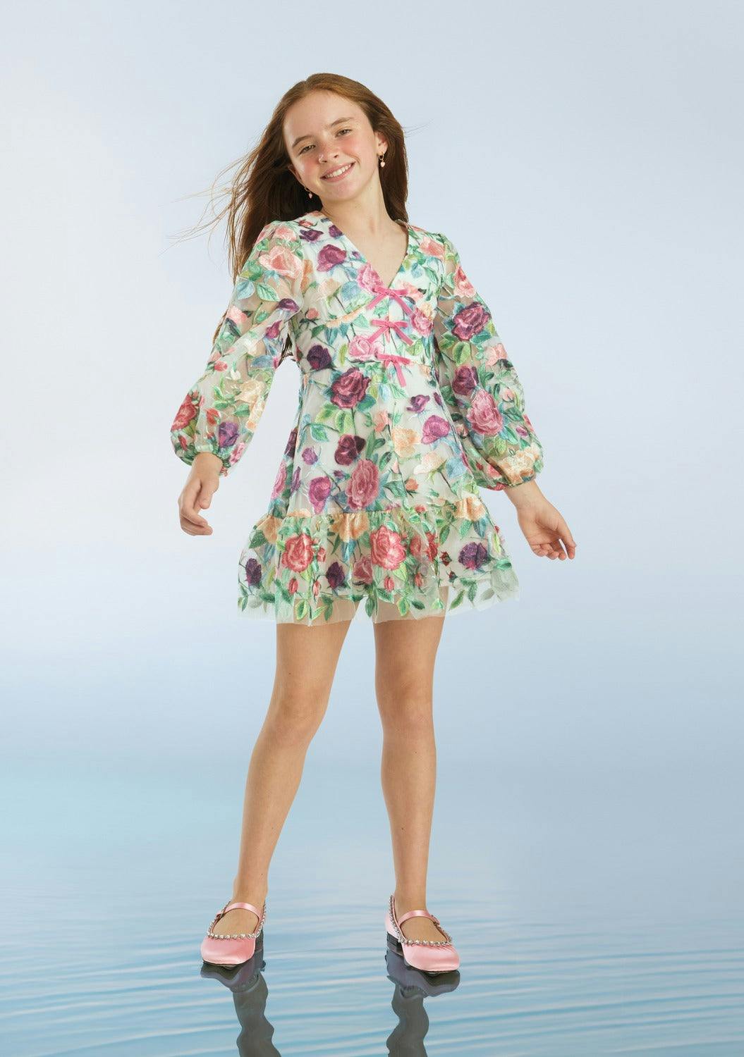 Rachelle Embroidered Mini Dress