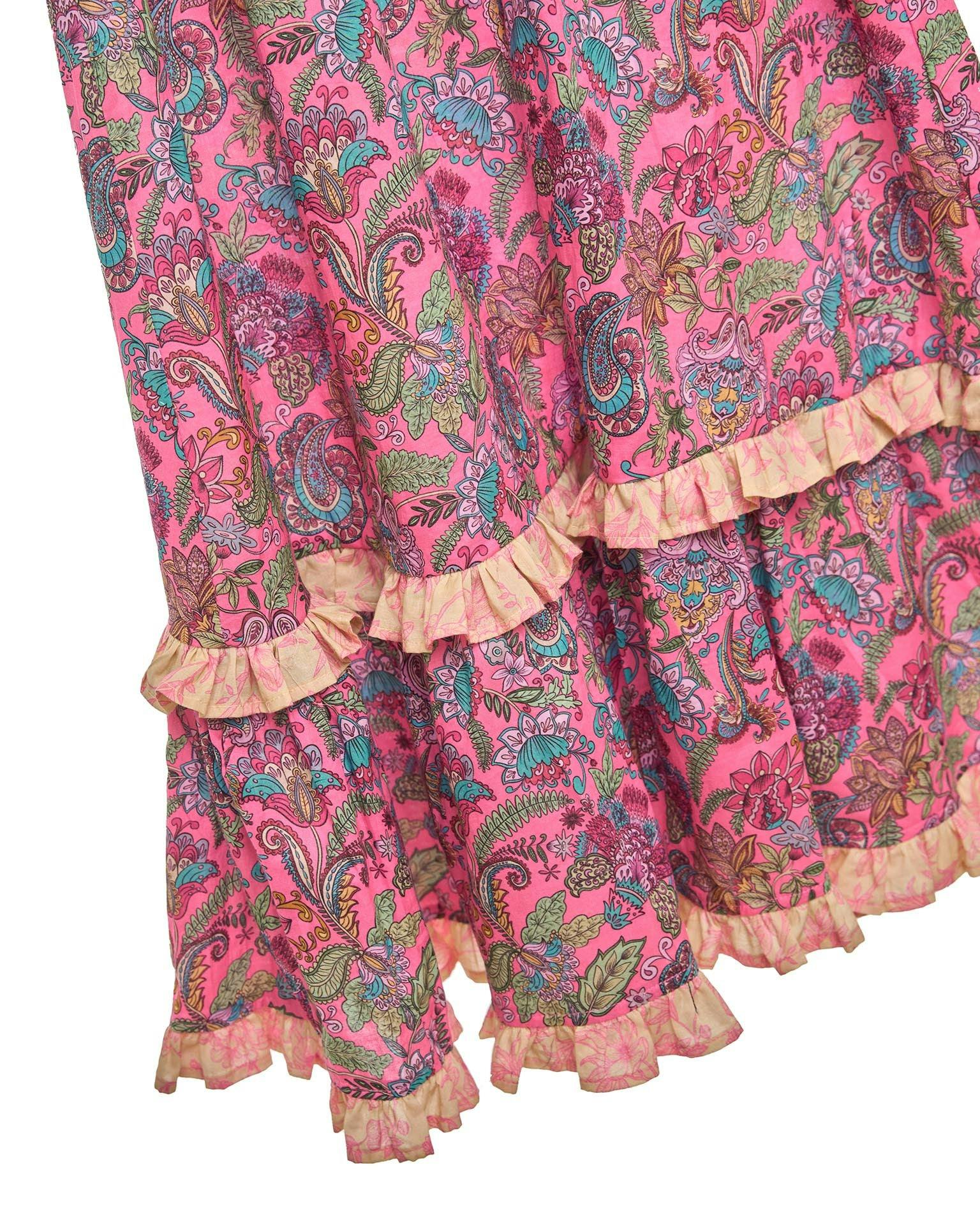 Girls Capri Dress – Cotton Voile & Tie Straps (Liberty)