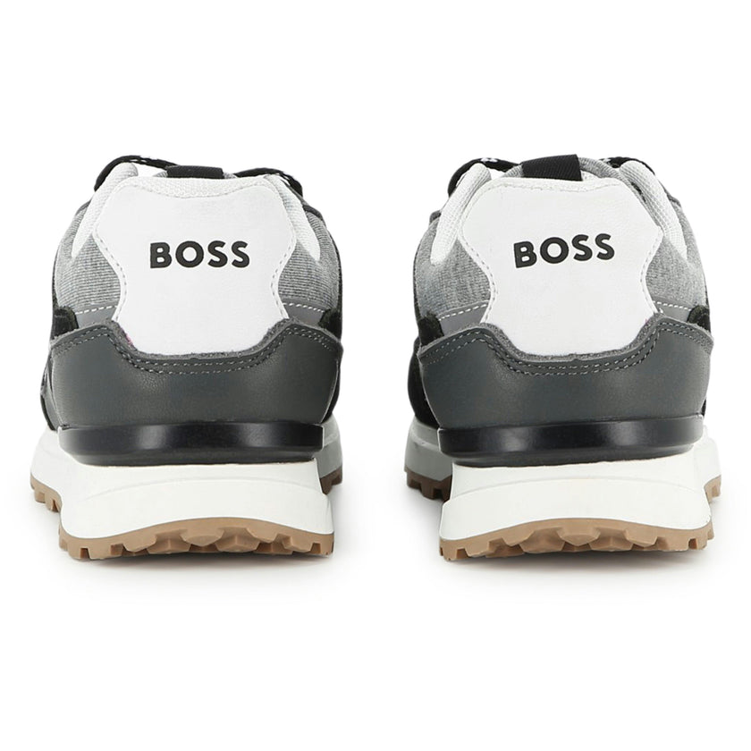 Black Branded Athletic Sneakers