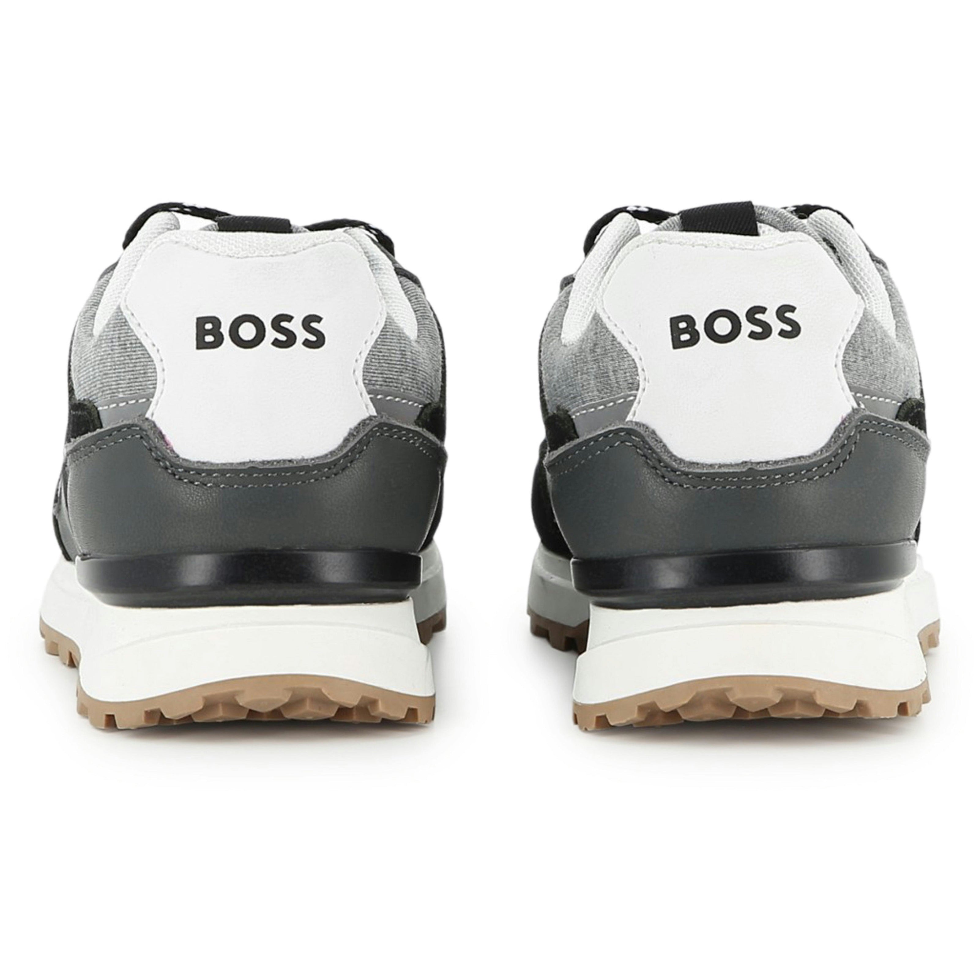 Black Branded Athletic Sneakers