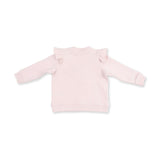 Veiled Pink Bows - V-Ruffle Sweatshirt and Legging