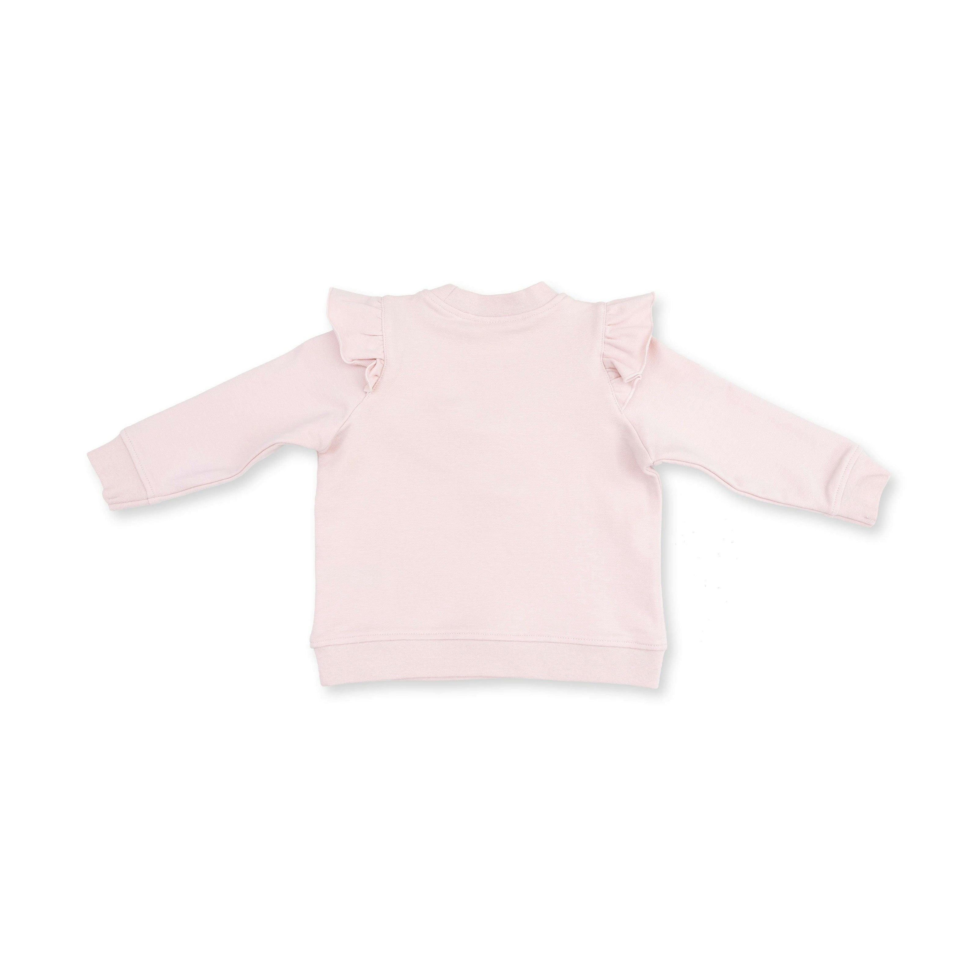 Veiled Pink Bows - V-Ruffle Sweatshirt and Legging