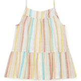 Striped Lurex Swing Top