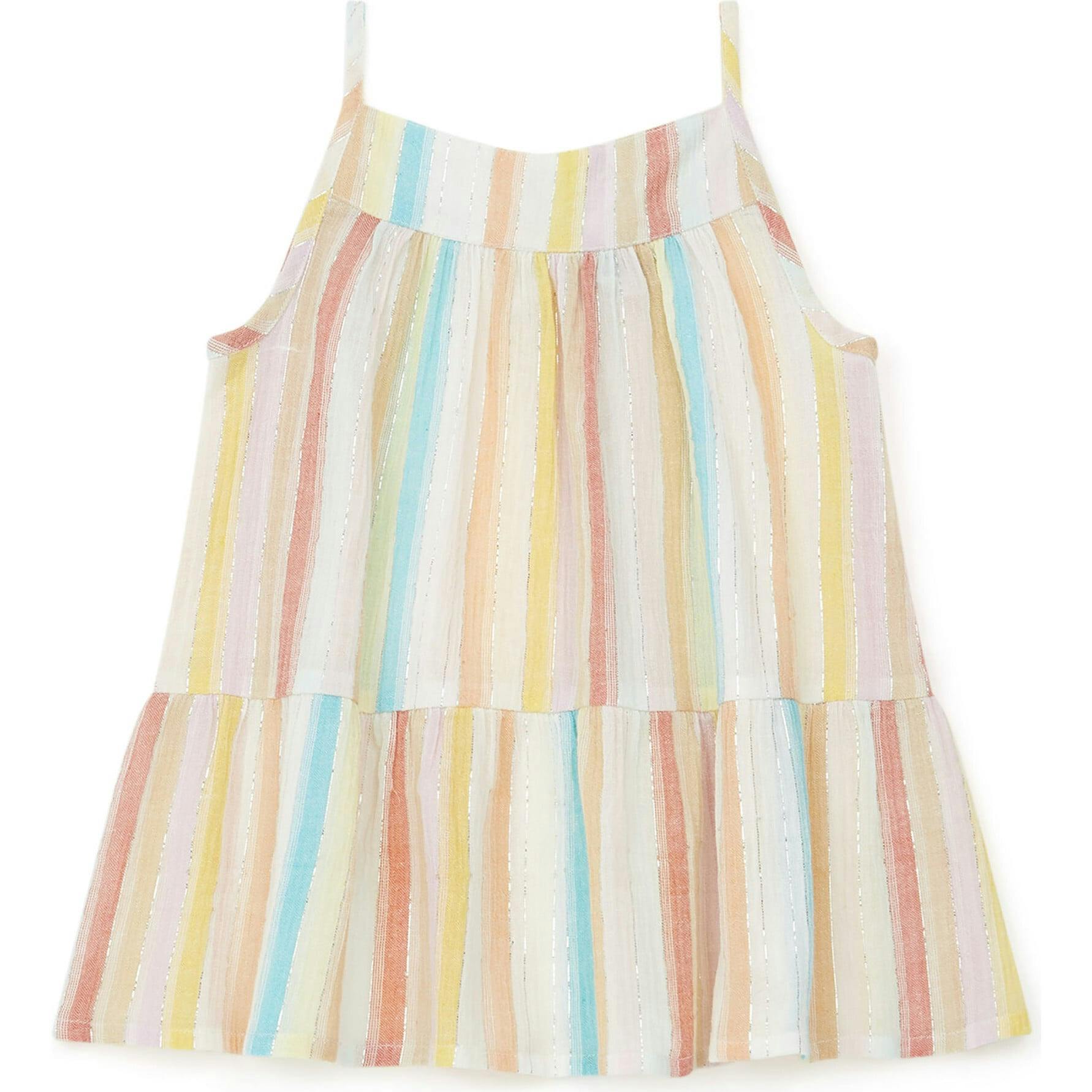 Striped Lurex Swing Top