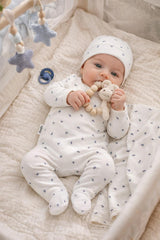 Willow Wrap Footie, White Boys