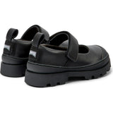 Brutus Leather Mary Jane Shoes, Black