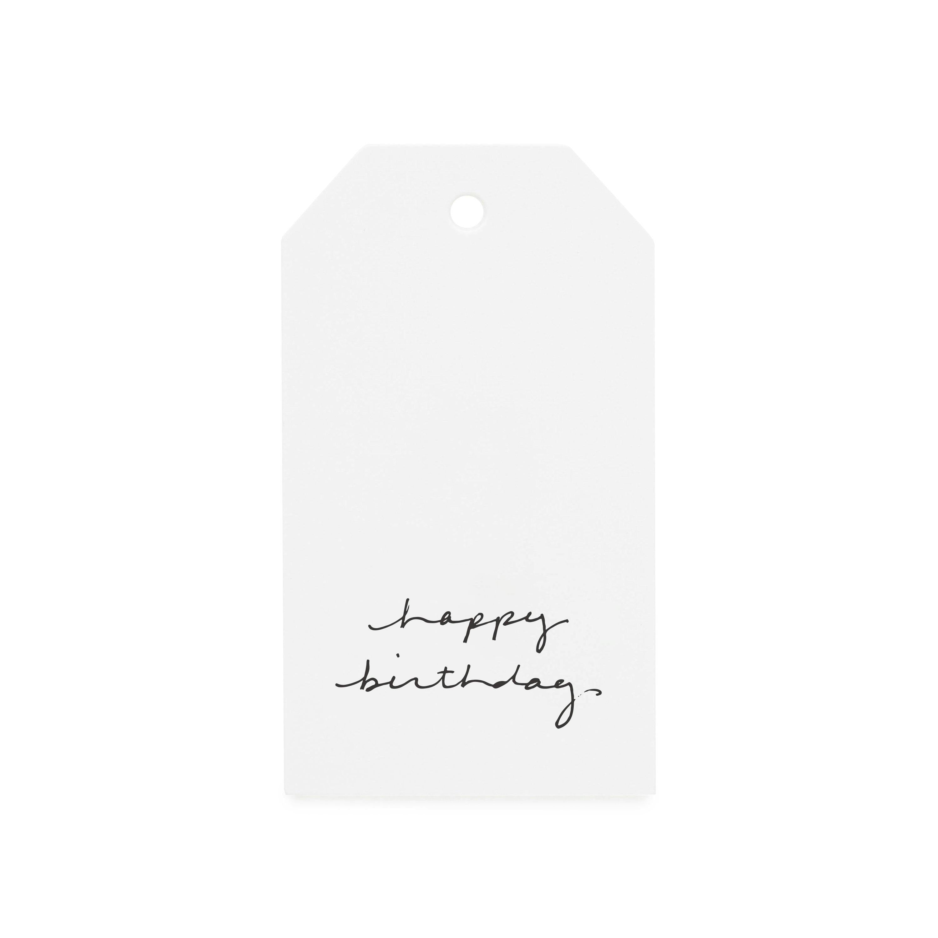 Birthday Script Gift Tags