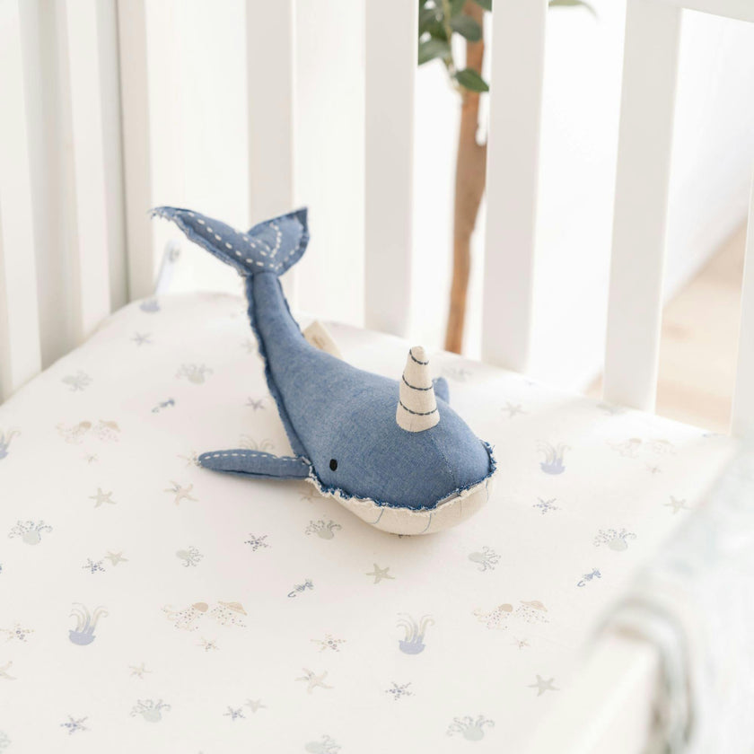 Cove Sea Life Cotton Fitted Crib Sheet
