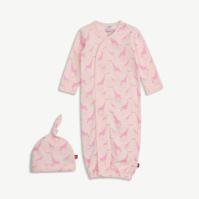 Magnetic Open Bottom Gown & Hat Set