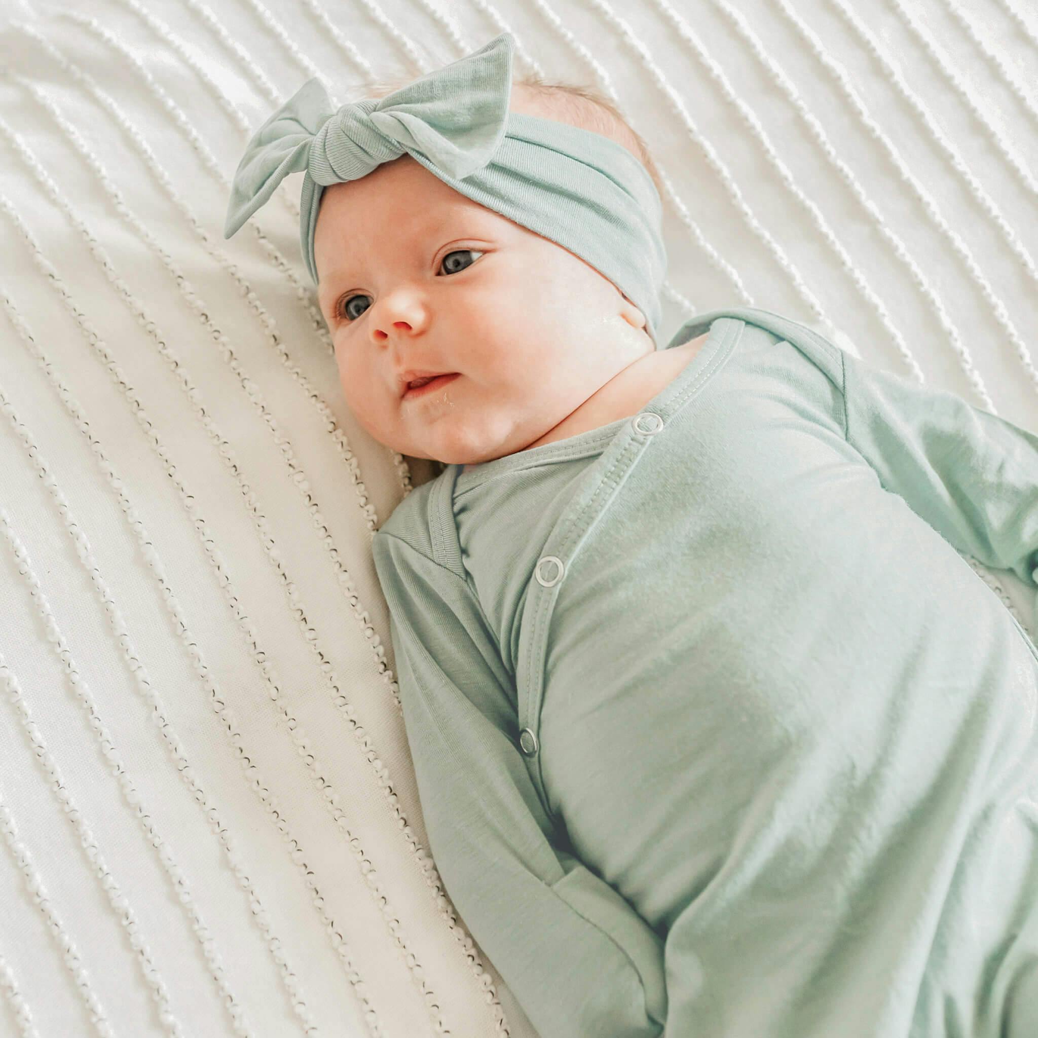 Newborn Knotted Gown - Briar