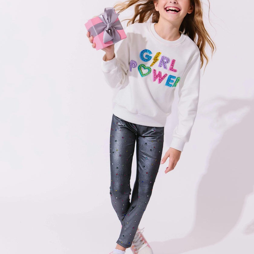 Crystal Girl Power Sweatshirt