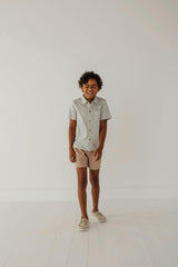 Boy's Collar Button Shirt Desert Sage