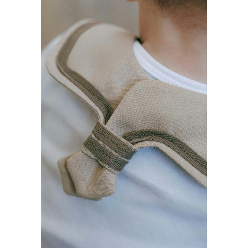 Sailor Style Collar- Cocoa Stripe