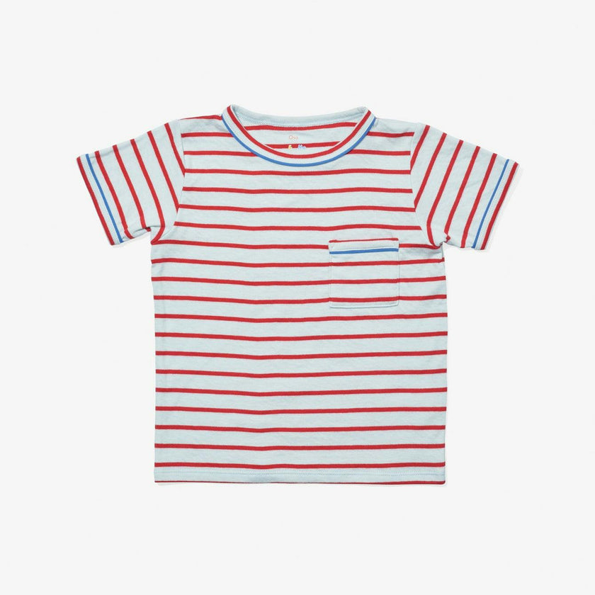 Willie T-Shirt, Paprika Stripe