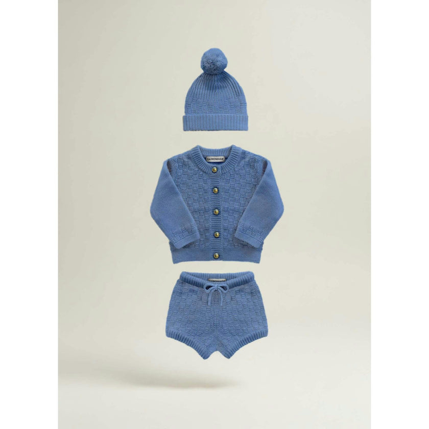 The Aspen Cashmere Baby Gift Set | Sky