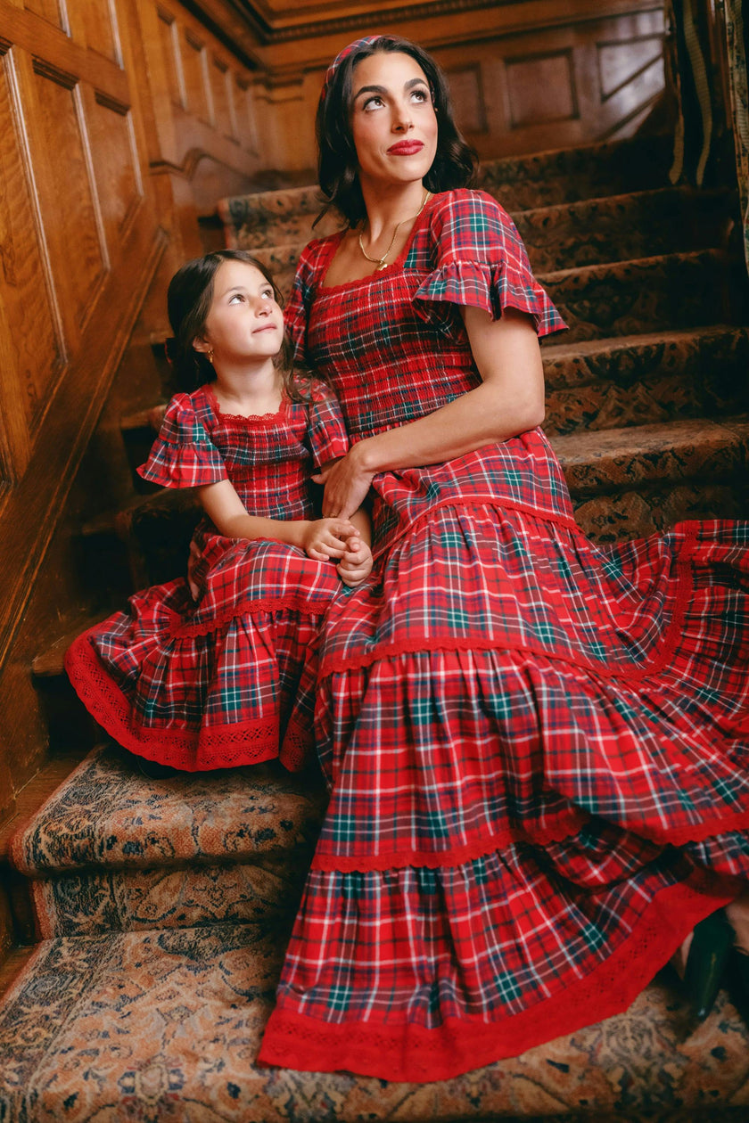 Rosario Dress in Christmas Cheer Plaid