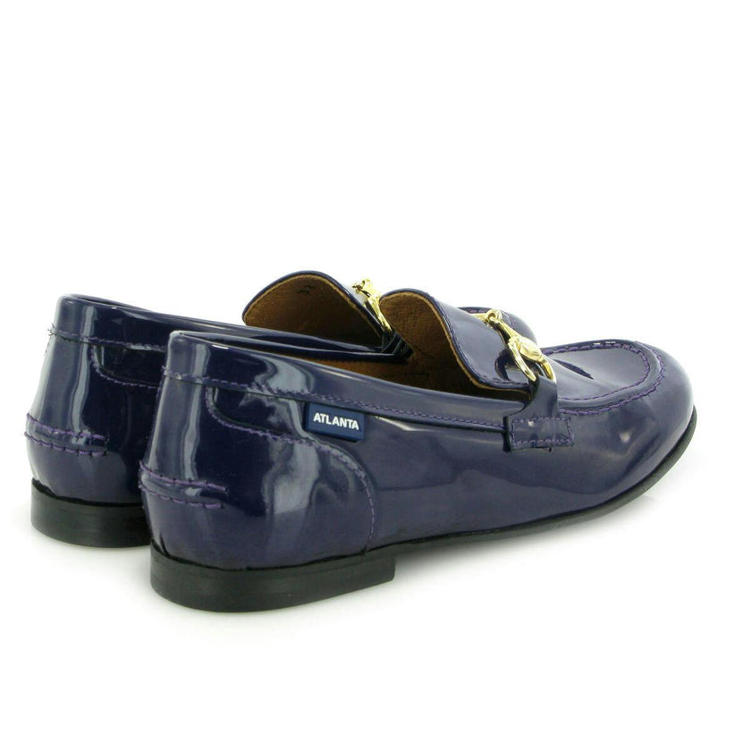 Teresa Buckle - navy blue patent