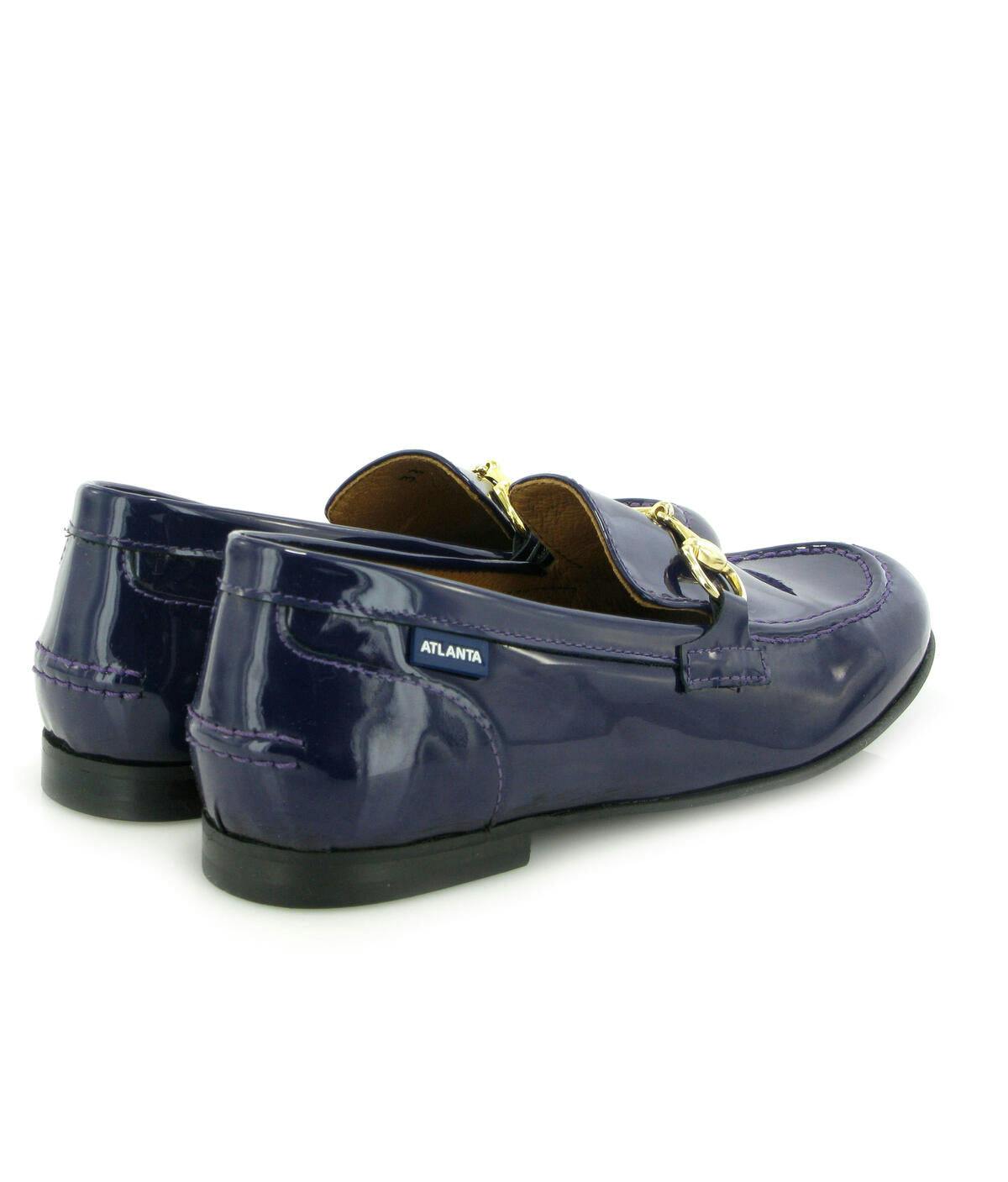 Teresa Buckle - navy blue patent