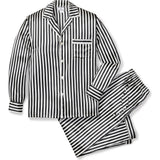 Men's Silk Pajama Set in Navy