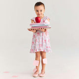 Harriet Tie Back Ruffled Twirl Dress