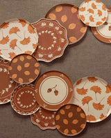 Briar Dinner Plate Set in Persimmon