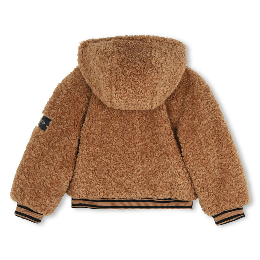 Brown Reversible Teddy Jacket