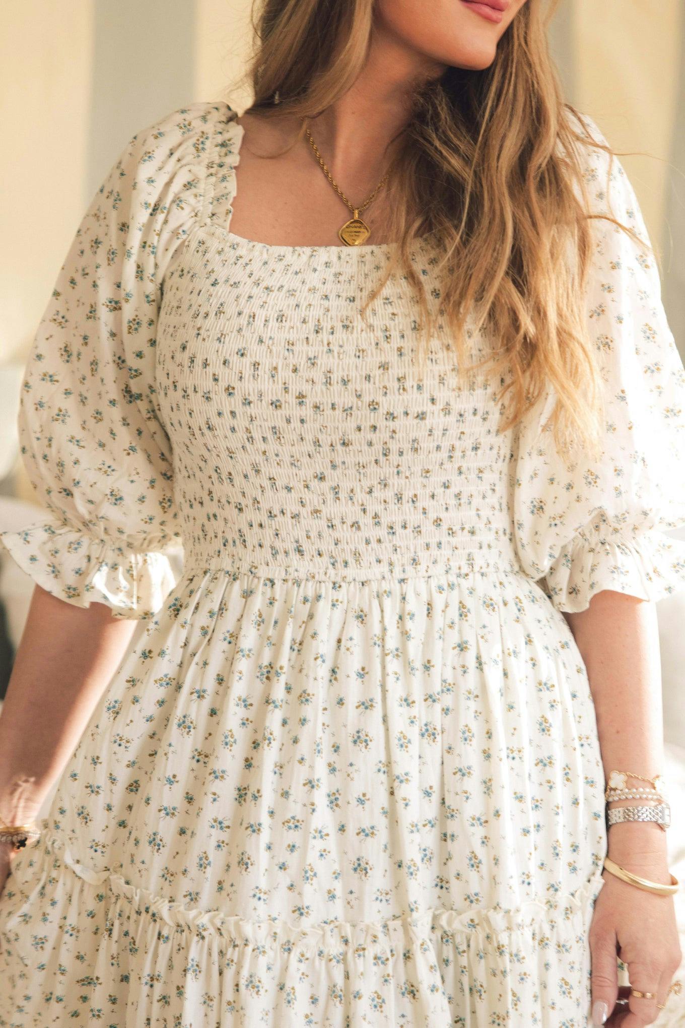 Madeline Dress in Blue