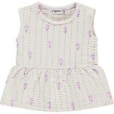 Allover Popsicle Print Peplum Top
