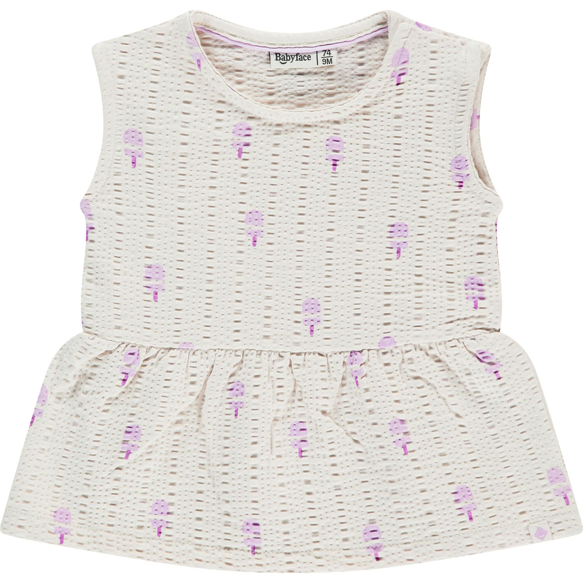 Allover Popsicle Print Peplum Top