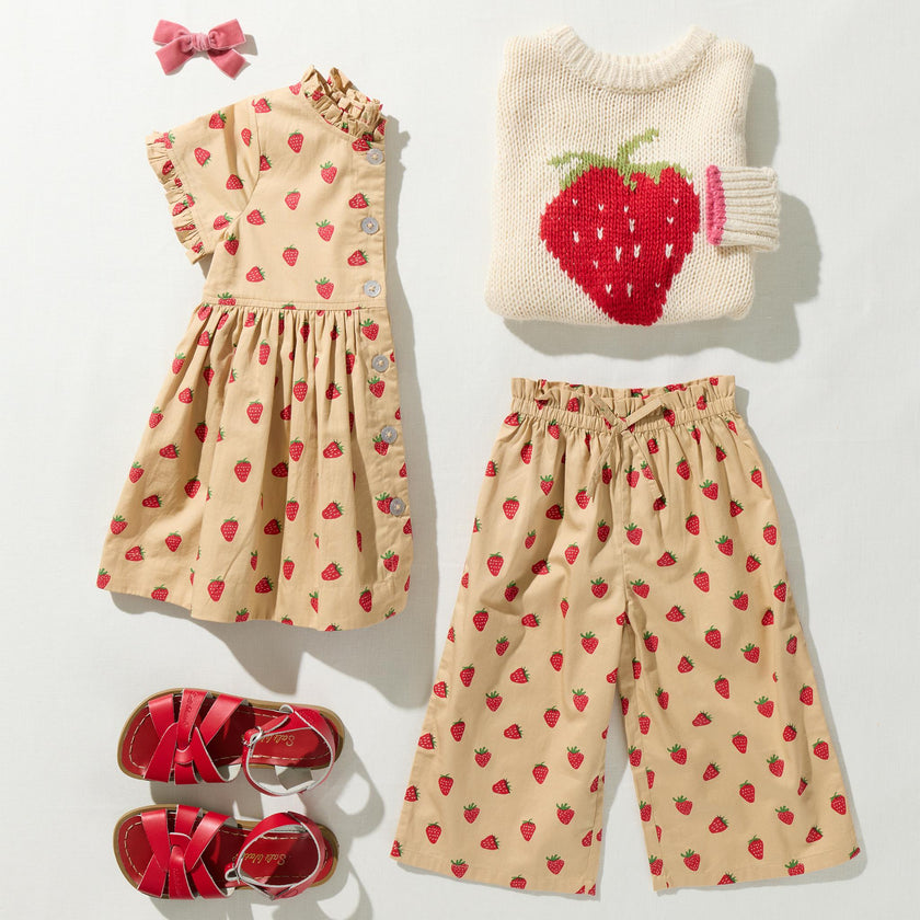 Girls Theodore Pant - Tossed Strawberries