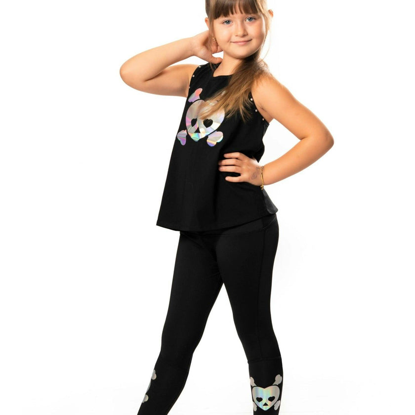 Aaliyah - Printed Activewear Capri Leggings