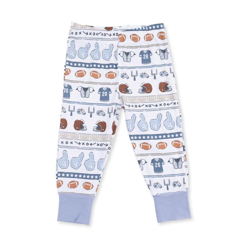 Football Stripe - Short Sleeve Loungewear Set
