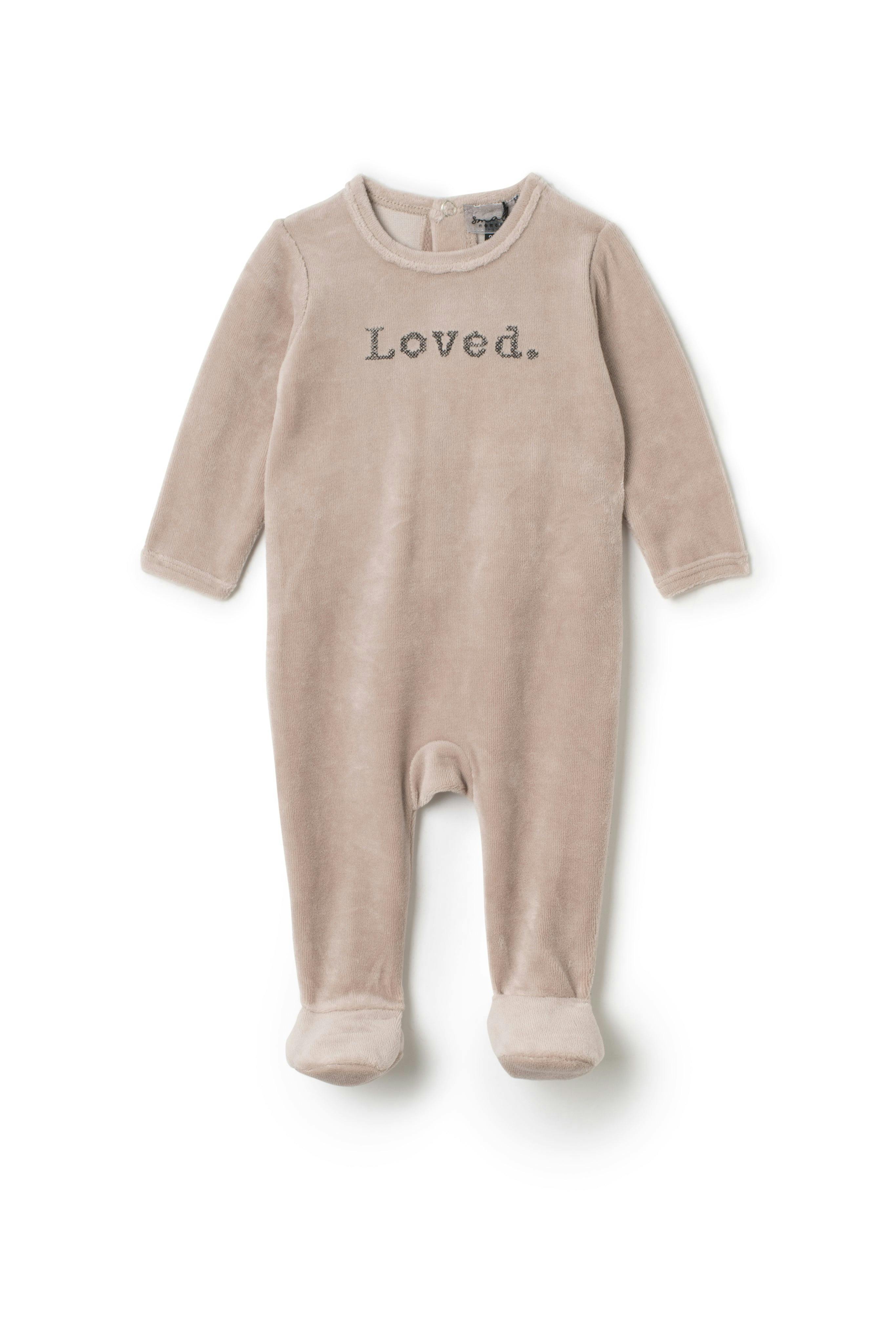 Loved Embroidered Onesie