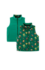 Casey Reversible Lightweight Down Puffer Vest, Camping Adventure