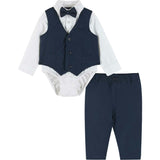 Infant Four Piece Buttondown and Vest Set