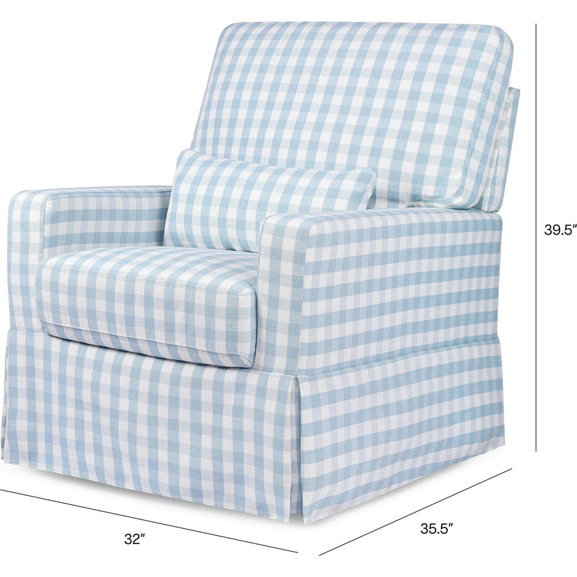 Crawford Pillowback Comfort Swivel Glider