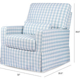 Crawford Pillowback Comfort Swivel Glider