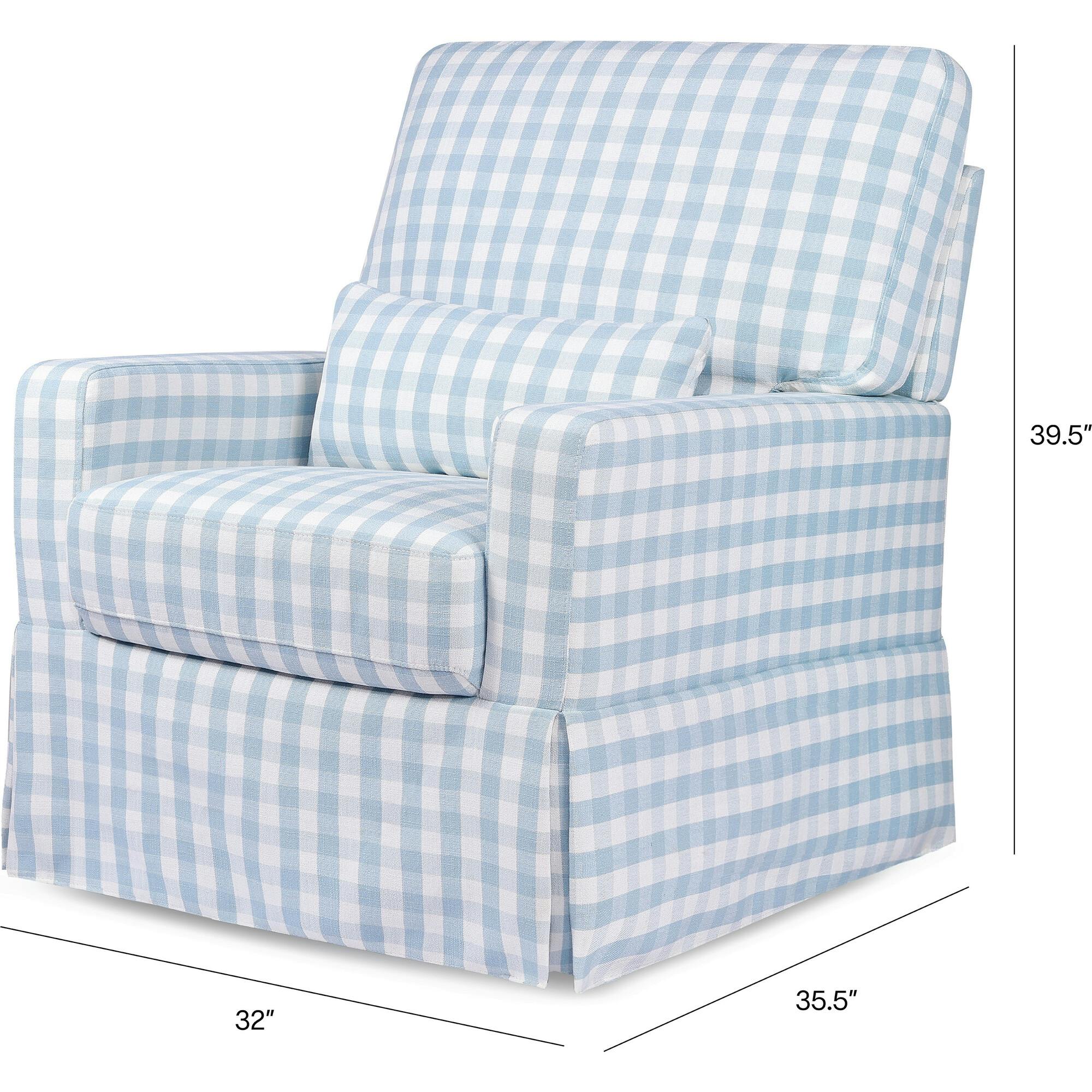 Crawford Pillowback Comfort Swivel Glider