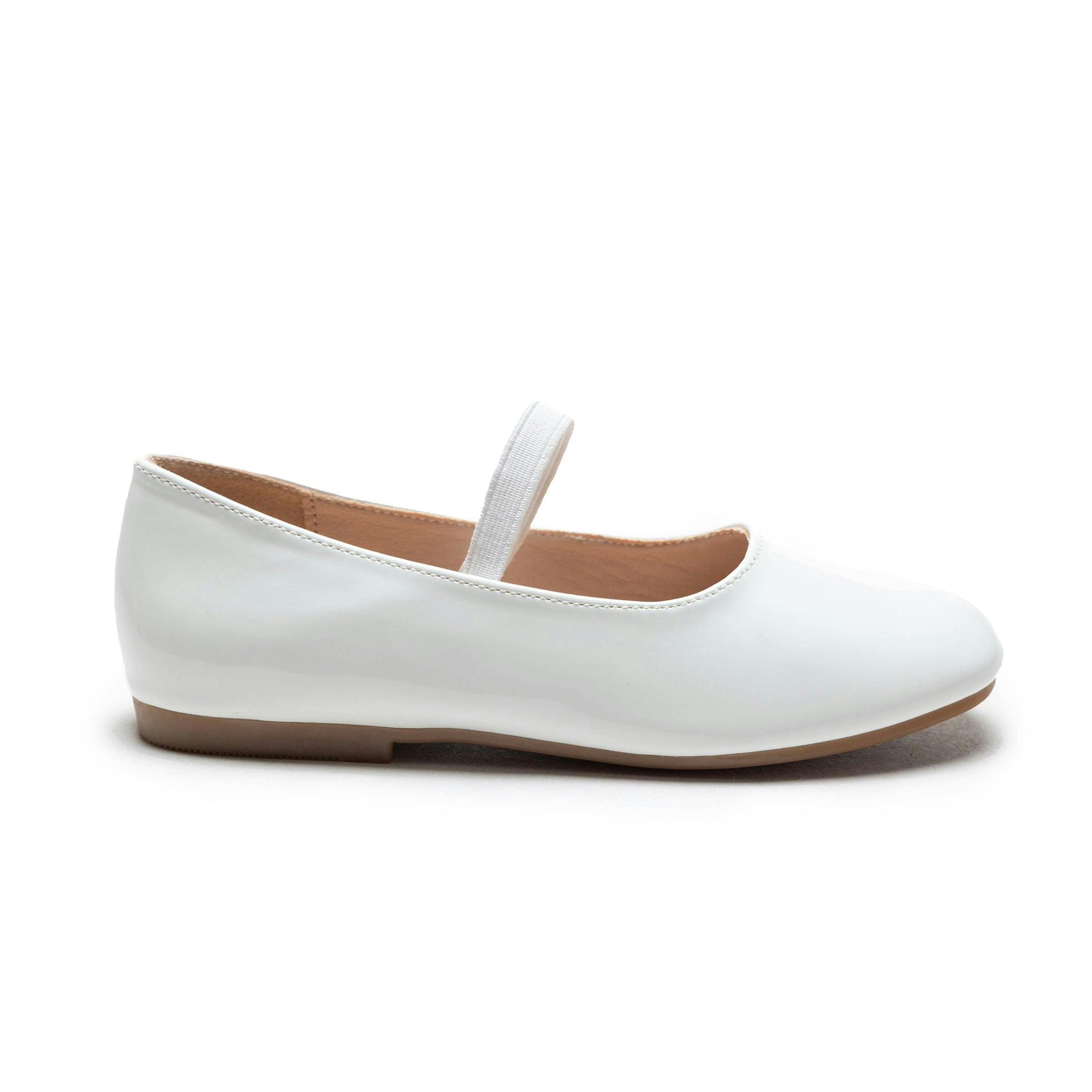White Satin Colette Flats