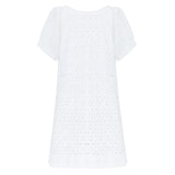 women's white eyelet coverup