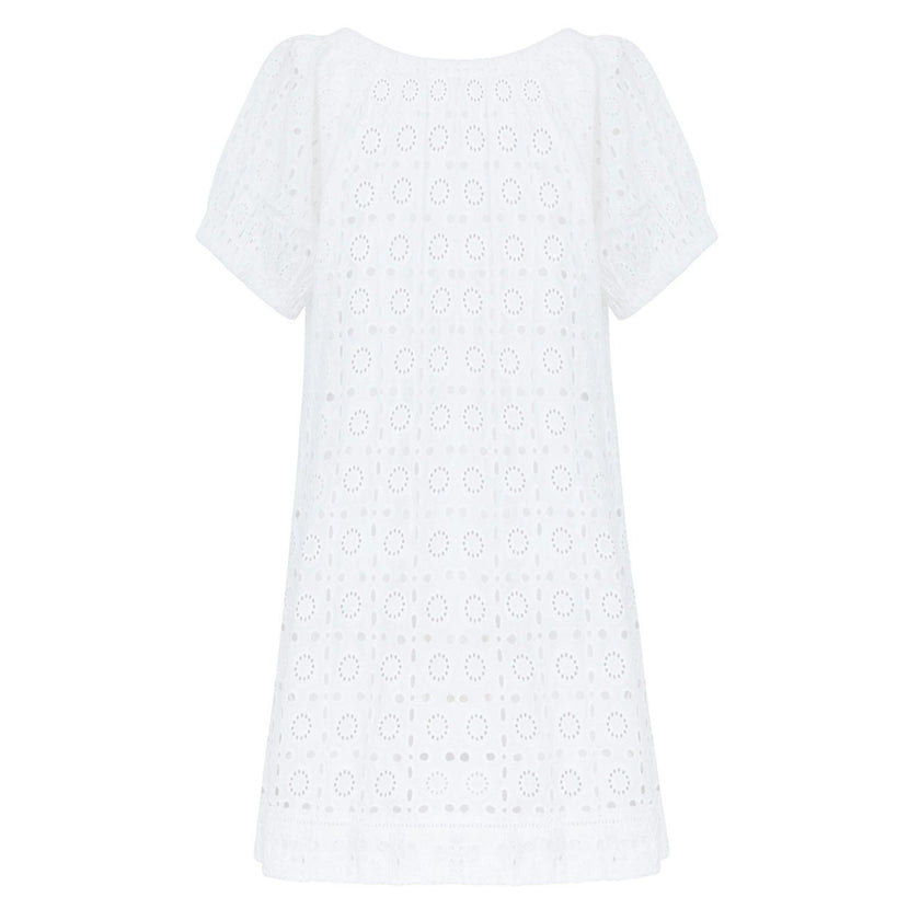 women's white eyelet coverup