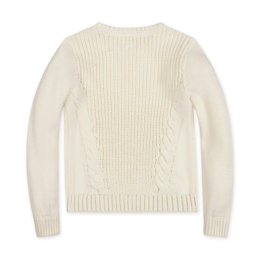 Organic Bow Detail Cable Sweater