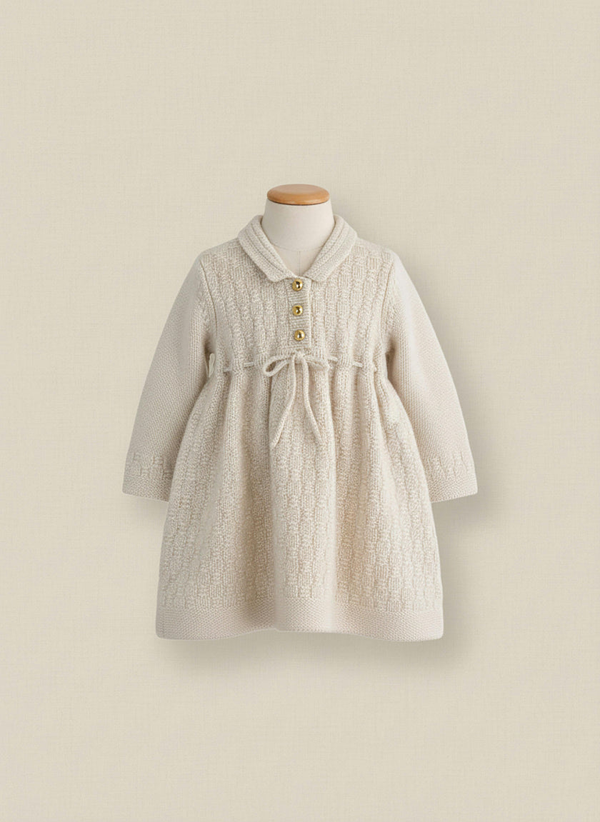 THE ASPEN CASHMERE DRESS | CREAM