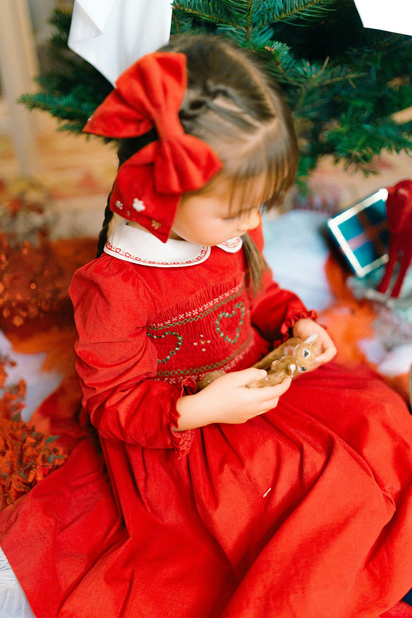 AURELIA RED HAIR BOW