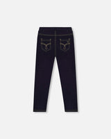 Navy Blue Denim Jeggings