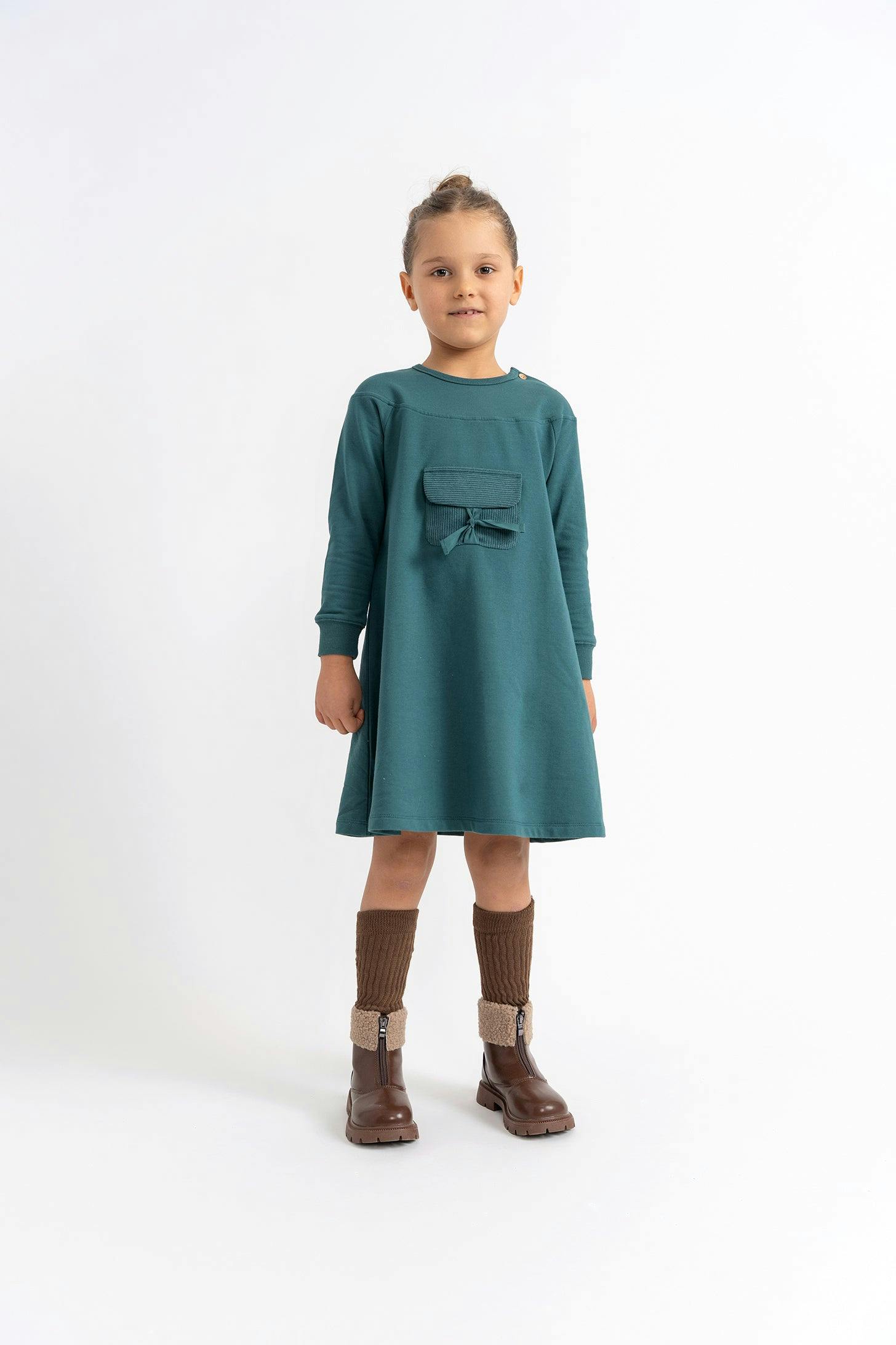 Corduroy Pocket Dress