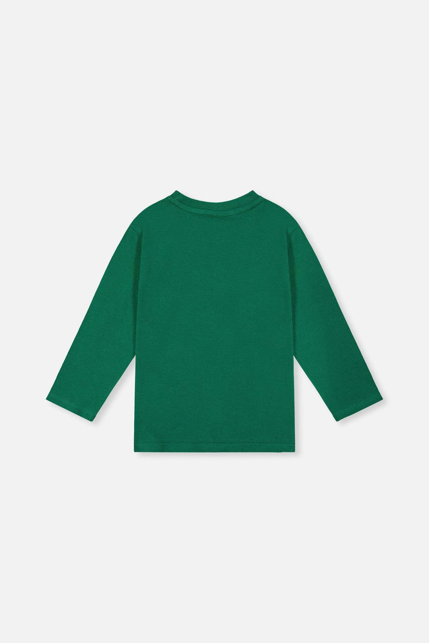 Long Sleeve Organic Cotton T-Shirt Green