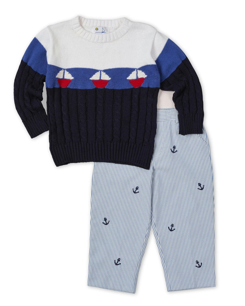 Sweater With Sailboats